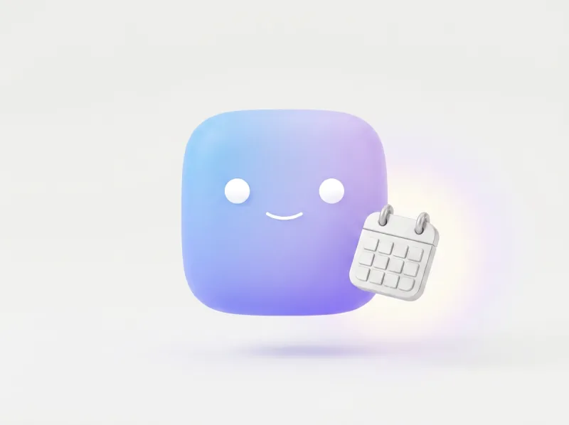 Booking Smoltie illustration with a calendar