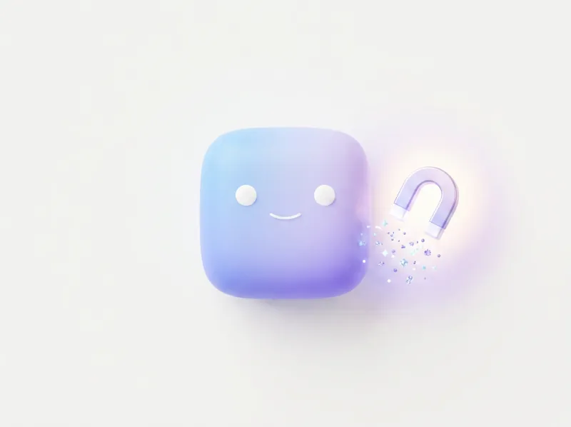 Lead Smoltie illustration with small sparkles